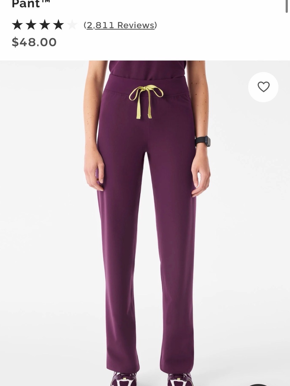 Figs Straight-Leg Track Pants with Drawstring